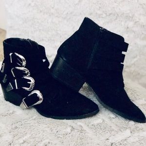 Black short booties
